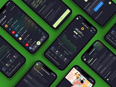 Bitvault - Crypto Wallet Mobile App 3d bitcoin clean crypto dashboard design figma mobile nft ui ux web