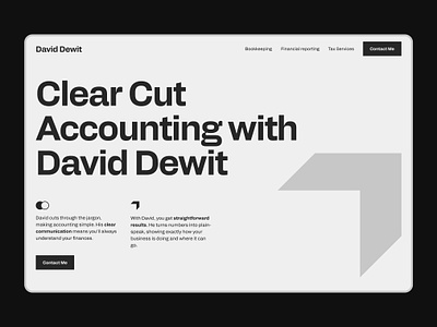 Minimalist Accounting Web Design accounting graphic design landing page minimalist ui ux uxdesign web design webdesign website website design white
