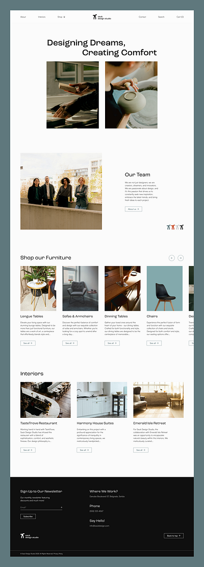 Sauk Design Studio branding design figma ui ux web design