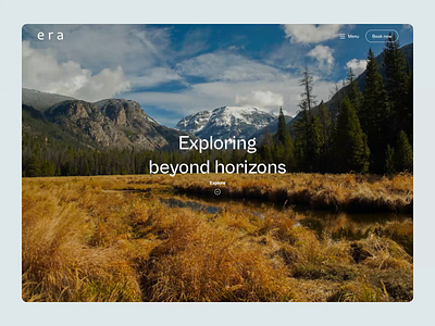 Era - Travel website design interface travel travel website ui uiux ux design web webdesign website design