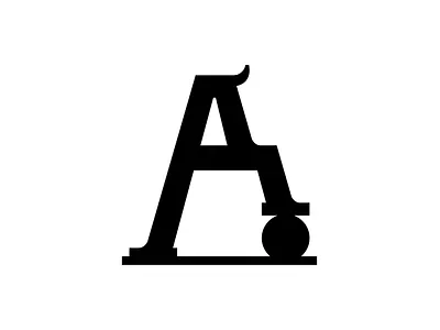 A Ball a ball branding flat fun logo minimalist modern monogram pictogram