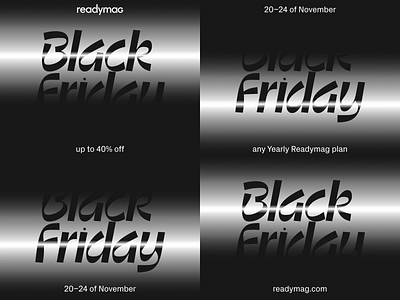 Black Friday design readymag web