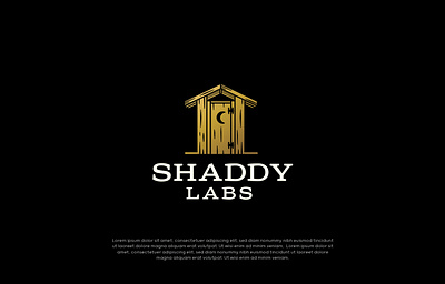 Shaddy Labs creative graphic design logo luxury minimal out house
