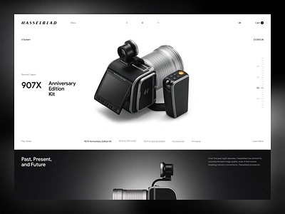 Hasselblad Cameras – UI UX Design Prototype black camera design design inspiration hasselblad interface design minimal photo photo camera photocamera product design shop store ui user interface user interface design ux video camera videocamera web