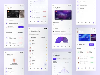 Money Transfer App ai aiwallet bankapp card finance minimal mobile money moneytransfer payment transaction waller