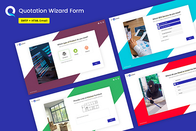 Quotare - Multipurpose Quotation Request Wizard Form form form wizard quotation quote ui ux web design