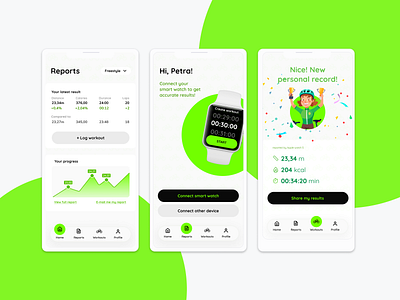 CycleApp – Track results using your smart devices ai application cycling design fitness illustration mobileapp sport tracking ui uxui