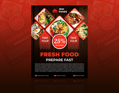Food Flyer Design branding flyer foof flyer graphic design