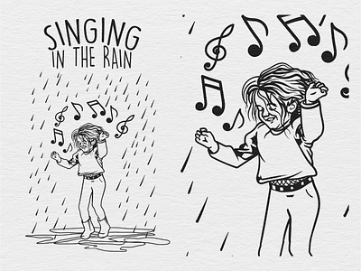 Cute girl singing in the rain adobe illustrator design digital sketch hand drawn hand drawn drawing hand drawn vector art illustration illustration art illustrations illustrator line art line art drawing line art illustration procreate art sketch to vector sketching vector art vector illustration vector illustrator vectorart