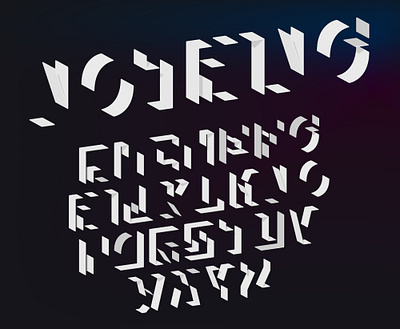 Nothing creative design designer font graphic design illustrator lettering typeface typo typography vector vector art