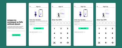 Mobile Number Login UI Design app design figma graphic design illustration ui ux