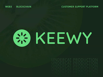 Logo and Branding for Web3/Crypto Customer Support Platform animation blockcain brand identity branding crypto dark green green icon identity kiwi logo logotype vector web3