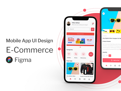 E-Commerce Mobile App UI Design alldesign appdesign branding design e commerce e commerce website e commerceapp figma graphic design illustration logo mobile app ui design thumbnail design ui uiux design userexperience userinterface ux design vector webdesign