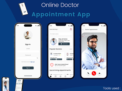 Doctor Appointment App UI & UX Design app design medical app online doctor appoinment app ui ux