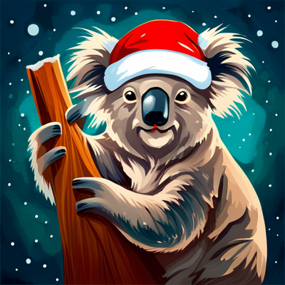 Christmas Koala graphic design