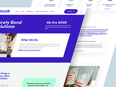 NASB About Page Design Rendition branding design development graphic design typography ui ux web webdesign