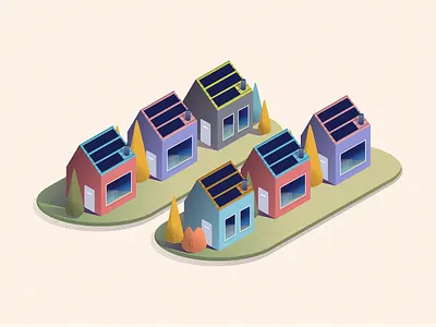 Solar Neighborhood homes houses neighborhood solar
