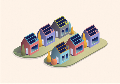 Solar Neighborhood homes houses neighborhood solar