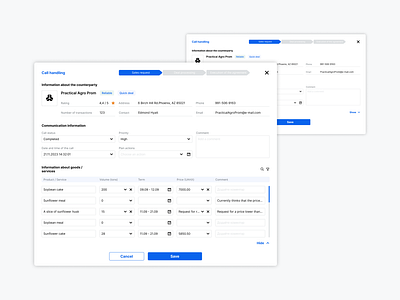 Call handling Modal Design for SaaS Platform design modal ui uiux ux