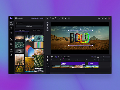 Web-based Video Editor app editor timeline ui video editor video timeline web based