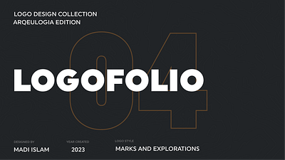 LOGOFOLIO 04 (arquelogia edition) adobe brandidentity branding design graphic design logo logo design logofolio