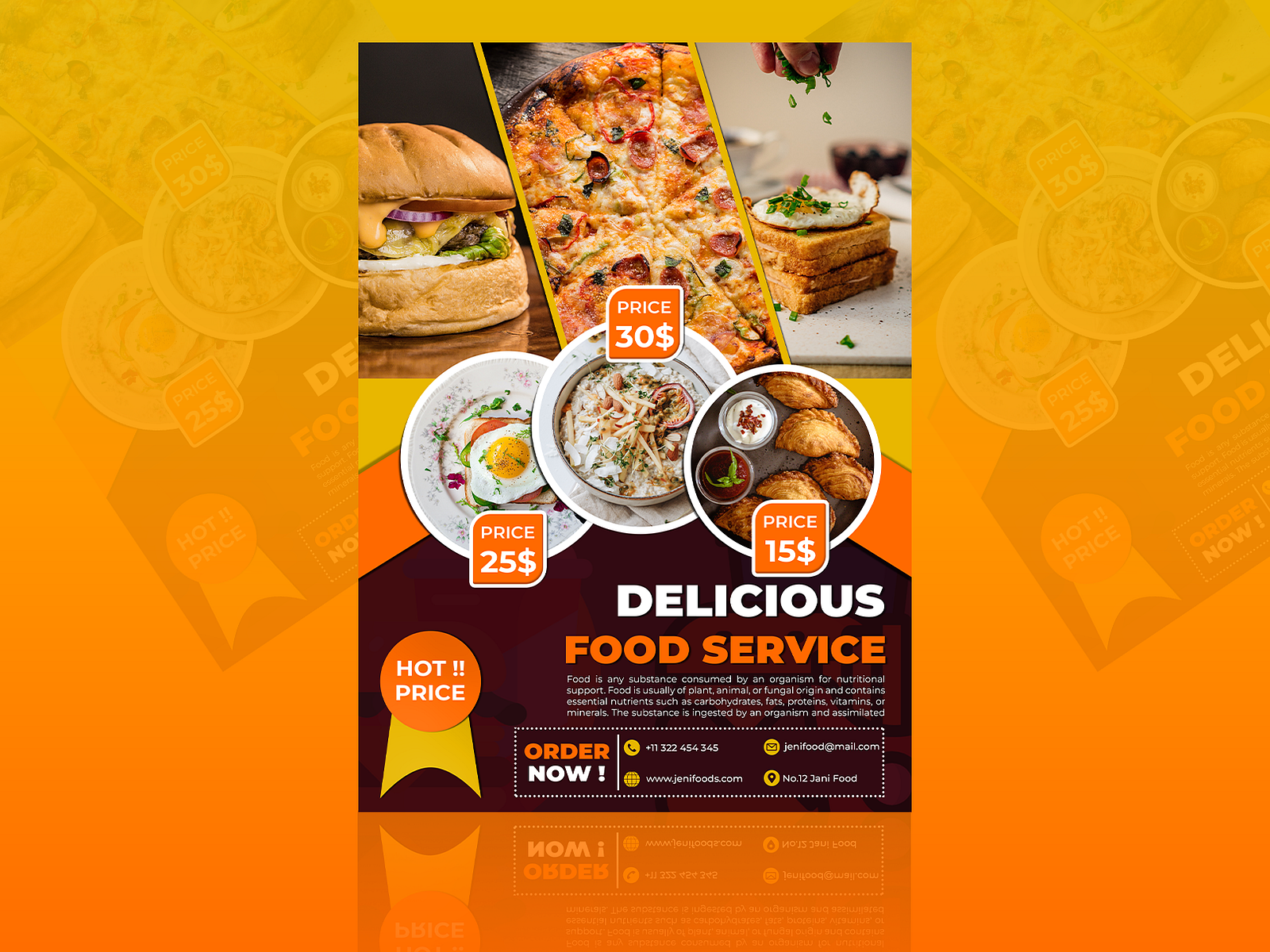 Food Flyer Design By Dilum Tharaka On Dribbble