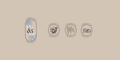 Chronicle Travel Co. : badge adaptive branding family illustration lockup logo luxury travel