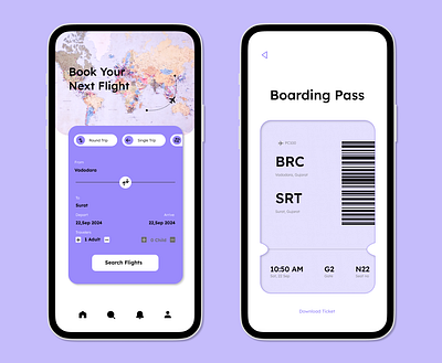 Boarding Pass design boarding pass dailyui figma graphic design ui