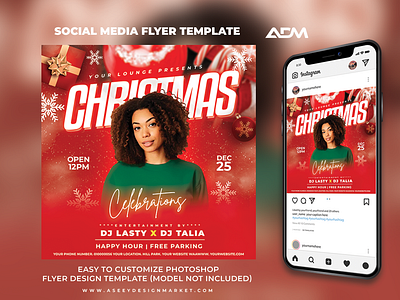 Christmas Celebration Flyer Template branding christmas christmasflyer design festiveflyer flyer flyerdesign flyertemplate freelancedesigner graphic design graphicdesigner illustration nairobi nightclubflyer posterdesign postertemplate sociammediaflyer ui xmasflyer