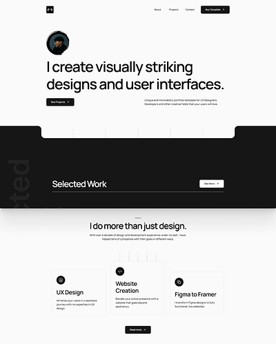 Kindred - Personal Portfolio design framer inspiration inspo interface portfolio template ui ux