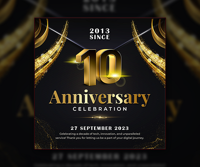 Anniversary Celebration Post Design⭐ branding graphic design postdesign