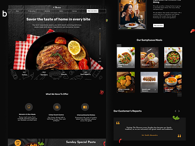 Restaurant website redesign/food landing page dashboard food website design landing pages luxury website restaurants website design ui design website design