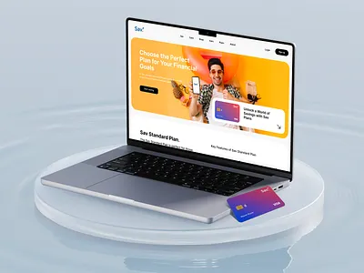 Sav. Plan Landing Page app banking branding finance mobile payment screen design ui design website