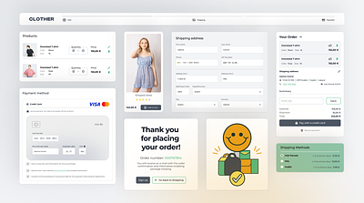 ClawRock Checkout Expierience branding cart checkout ecommerce graphic design payment shipment success page ui ux