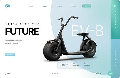 Landing Page animation graphic design ui