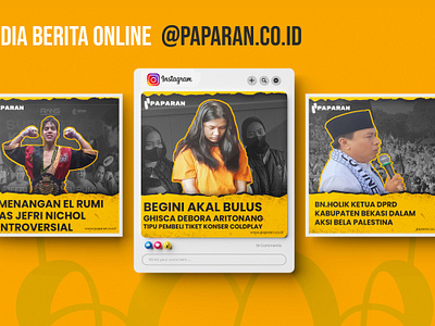 SOCIAL MEDIA DESIGN FOR ONLINE NEWS MEDIA branding graphic design indonesian instagram instagrampostdesign jurnalism news post socialmediadesign