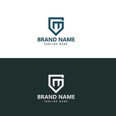 Minimalist iconic wordmark logo technology