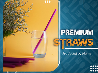 Straw poster Design app branding design graphic design illustration logo typography ui ux vector