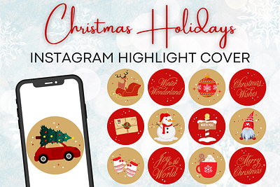 25 Christmas Holiday Instagram Story Highlight Covers | Instagra branding canva templates christineadye christmas christmas blogger christmas gifts christmas highlights design festive graphic design holiday story icon instagram instagram icons instagram ig covers logo vector xmas ig cover