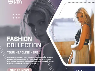 Fashion Collection Social Media Banner Design fiverr top rated seller