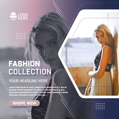 Fashion Collection Social Media Banner Design fiverr top rated seller