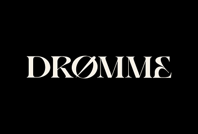 DRØMME Logo logo logotype minimal modern serif simple wordmark