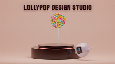 3D Animation For lollypop Design 3d branding graphic design motion graphics ui