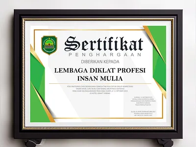 DESIGN CERTIFICATE branding certificate graphic design