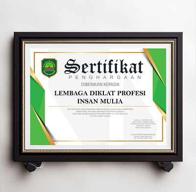 DESIGN CERTIFICATE branding certificate graphic design