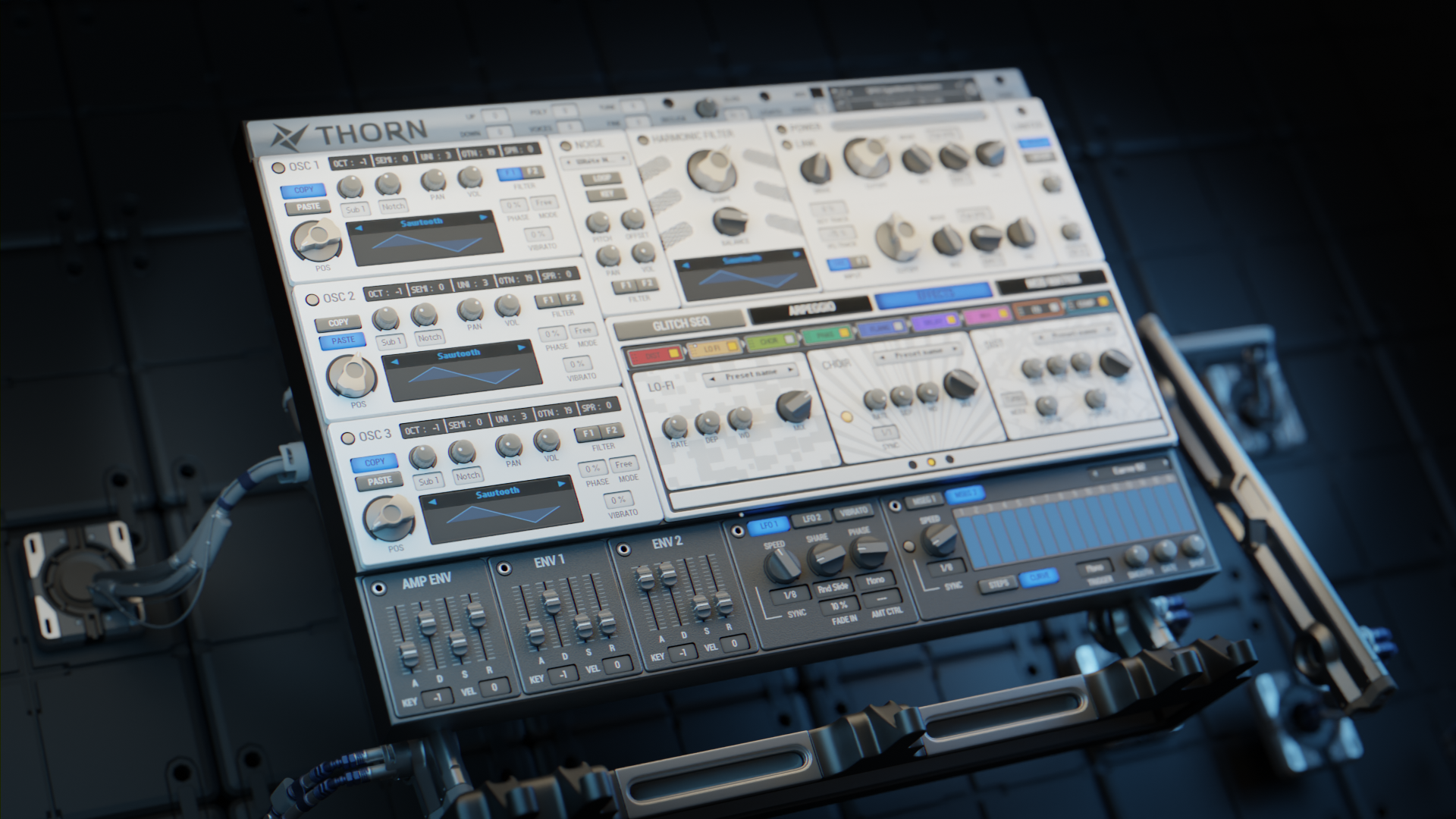 Thorn VST Plugin GUI Design 3d artwork audio audioplugin gui music ui vst vstplugin