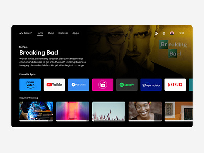 Bloomberg Smart TV App by Co Tran on Dribbble