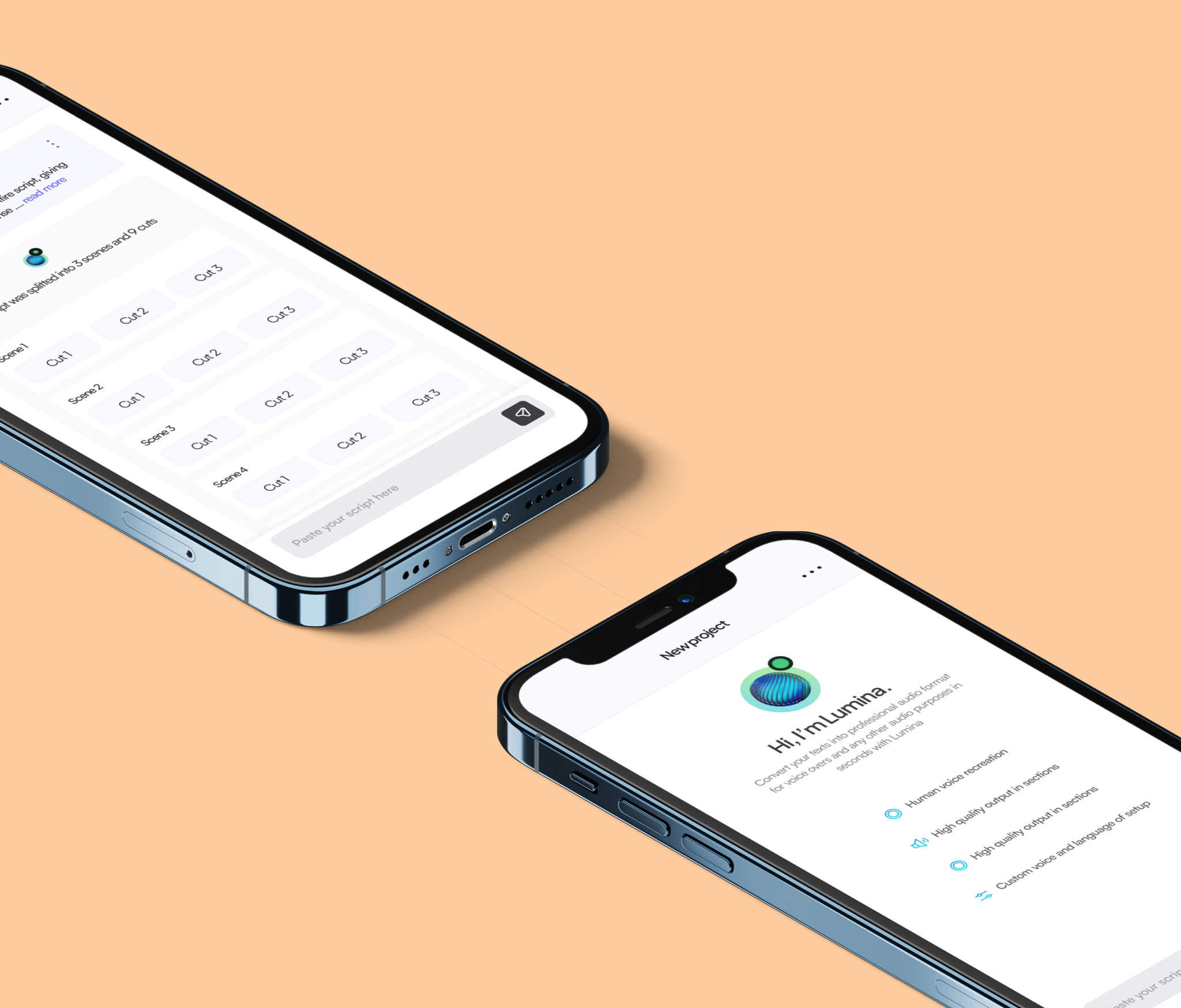 AI script cutter. by Olagoke Muhammed on Dribbble