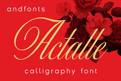 Actalle Calligraphy Font birthday calligraphy font christmas font decorative font mock up font old font ornamental font poster font xmas