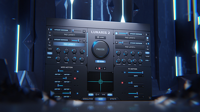 Luftrum - Lunaris 2 3d artwork audio gui music ui
